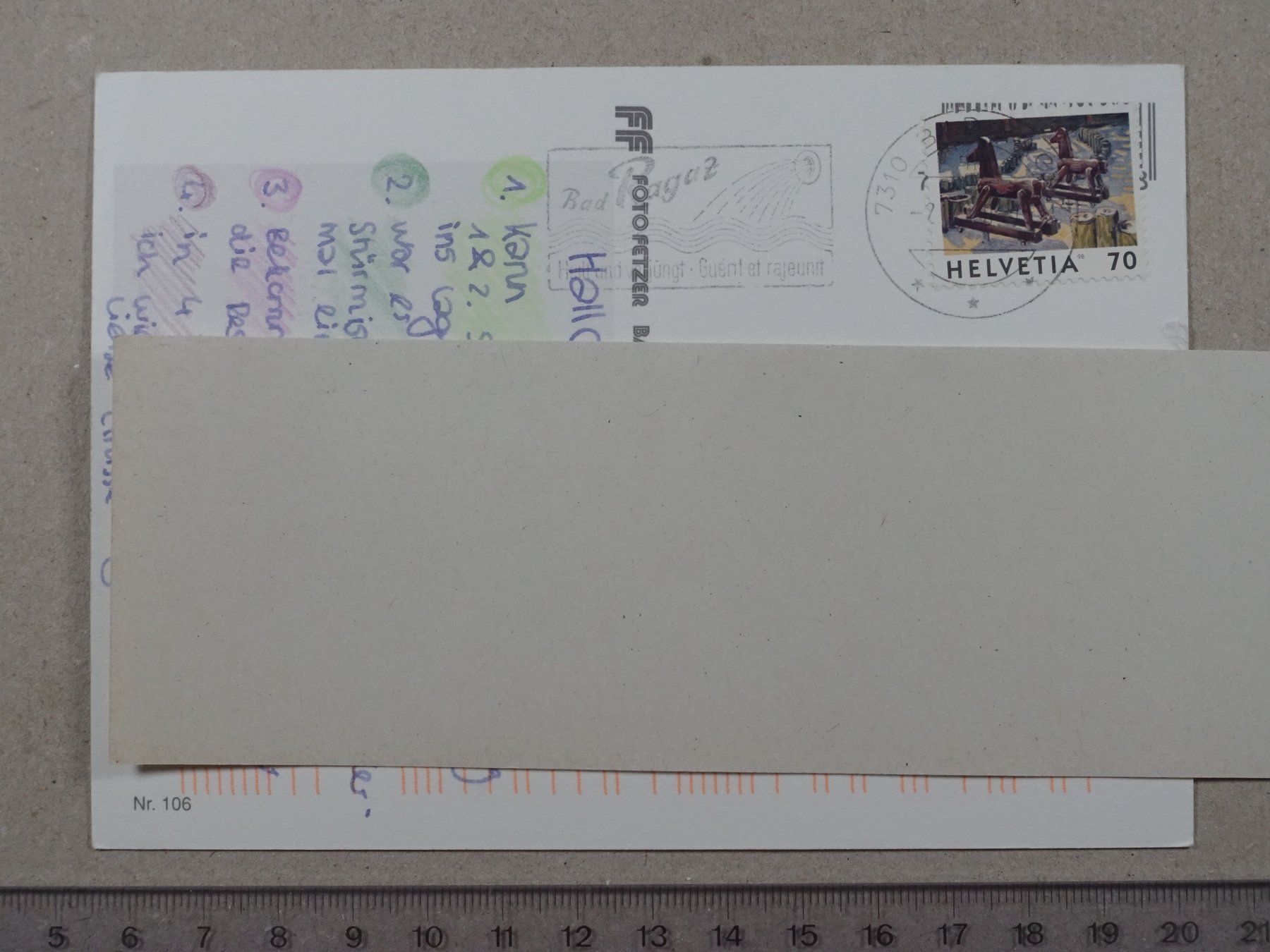 Cartes postales: Pardil Pizol, Ski – D'occasion à Lenzburg par fh1 1