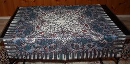 Foulard Schal dunkelblau-bunt