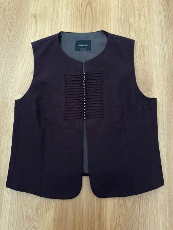 Weste Massimo Dutti dunkelviolett Grösse S ungeragen
