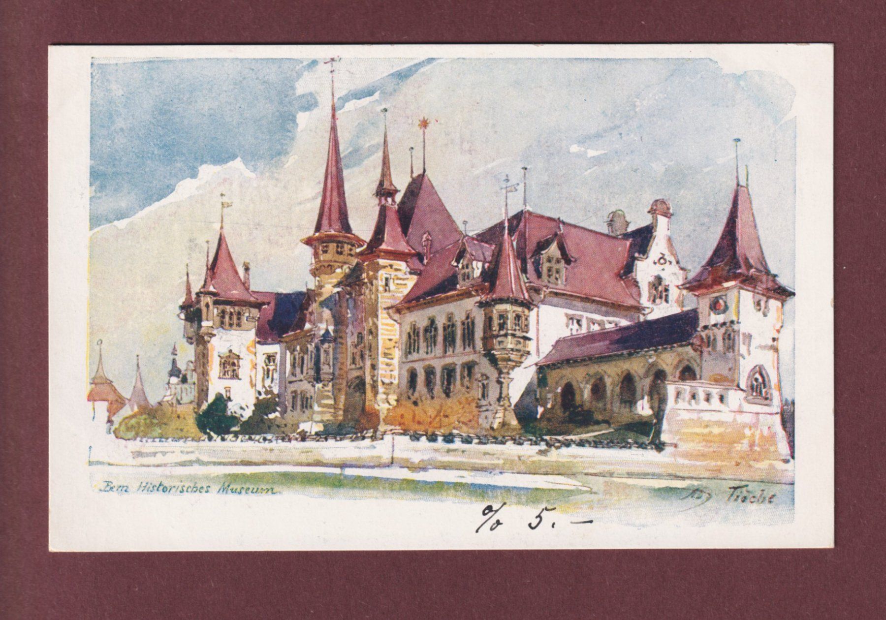 Ansichtskarten: BERN - Historisches Museum - Tièche – Gebraucht aus Pully von nicecards