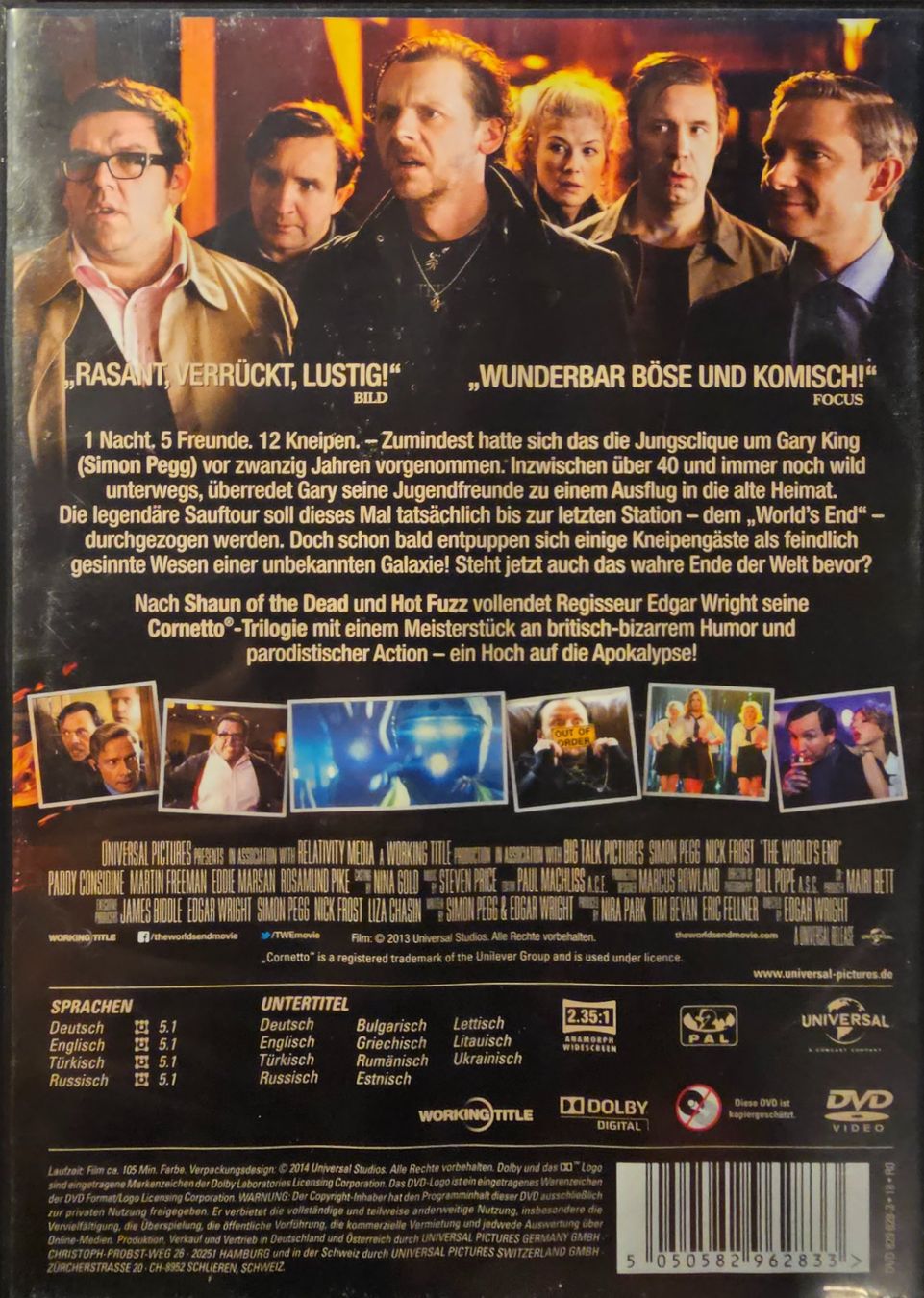 Alle DVDs: The World's End – Gebraucht aus Wahlen b. Laufen von Cg10 1