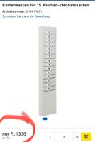 neuer Kartenkasten für 15 Wochen-/Monatskarten