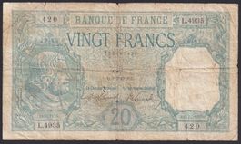 Frankreich 20 Francs 1918