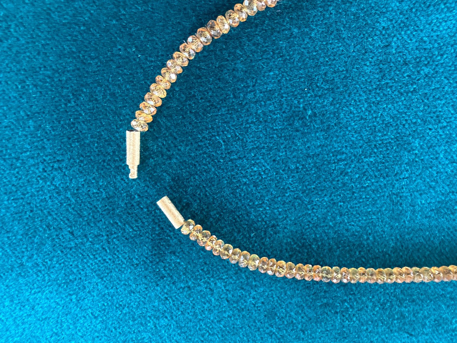Catenine: Collier mit Mandaringranat und Goldschliesse – Usato da Buchs SG venduto da Laurenzia2 3