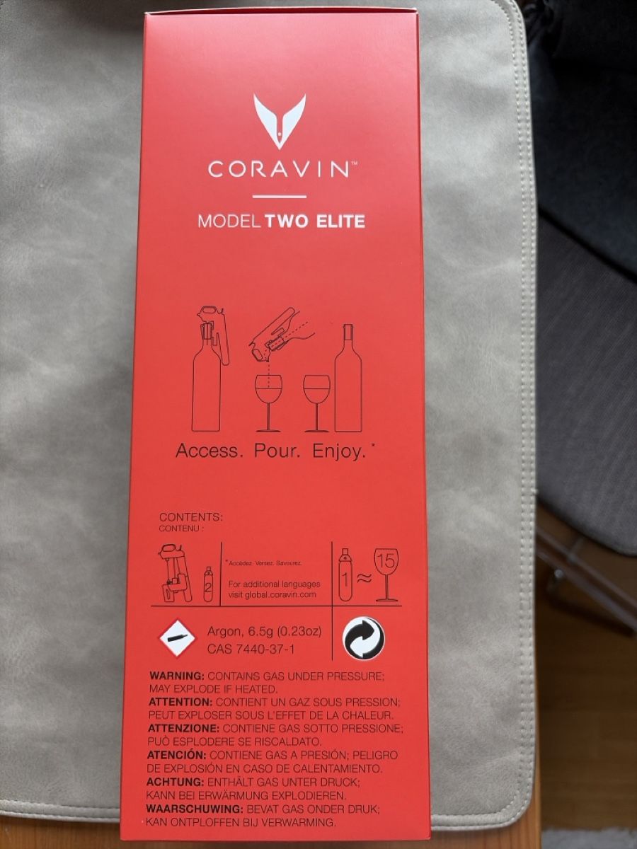 Coravin Flaschenöffner & -verschlüsse: Coravin Model Two Elite Weinsystem neu in OVP – Neu und originalverpackt aus Zürich von pdl_8vl8 1