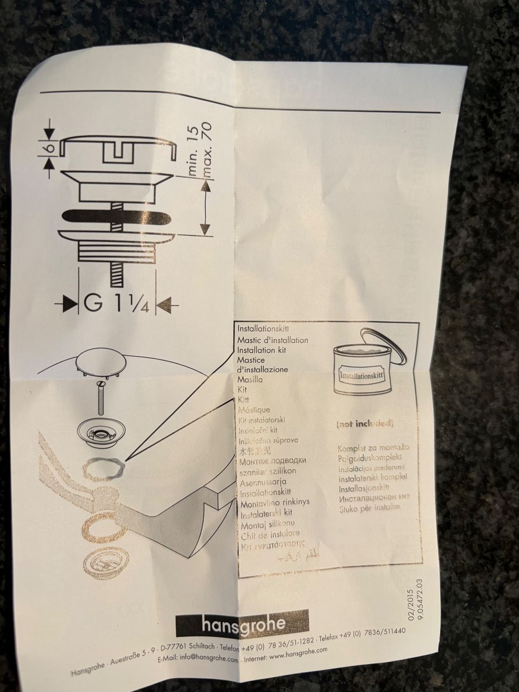 Hansgrohe Rubinetteria: Waschtisch Ablaufventil hansgrohe – Nuovo e nell'imballaggio originale da winterthur venduto da Grami1 4