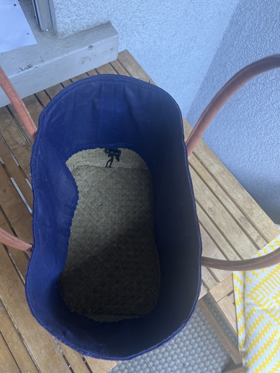 Borse da donna: neue Tasche aus Stroh, Stoff und Leder – Nuovo (secondo la descrizione) da Wila venduto da Fritz-Wila 1