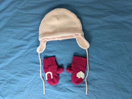 Mütze und handschuhe 1-2 Jahre