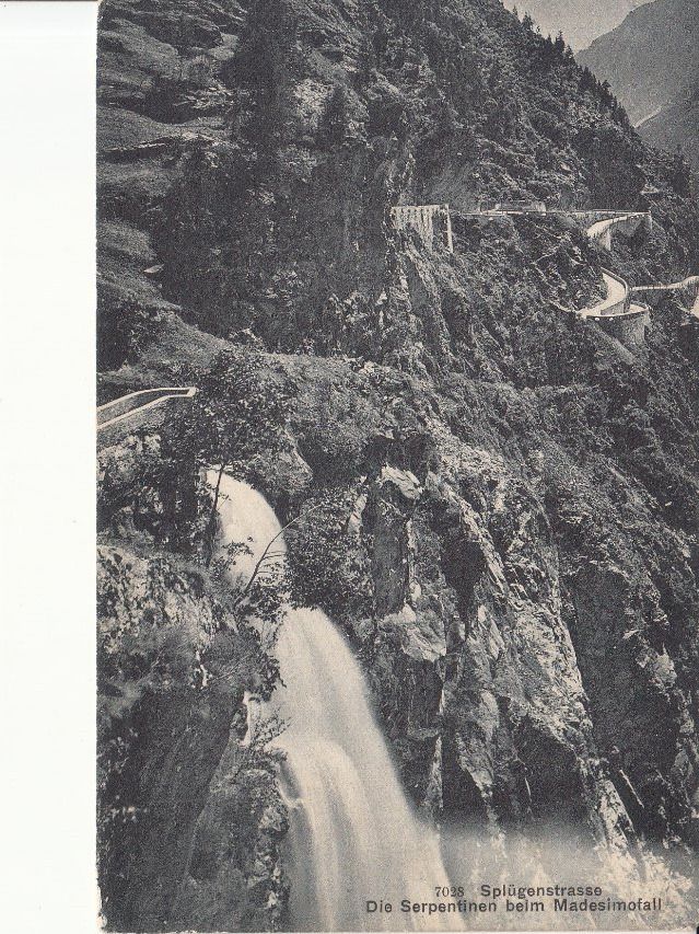 Cartoline postali: Splügenstrasse ca. 1910 – Usato da Bürglen TG venduto da StampGraf