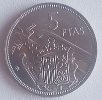 SPANIEN - 5 PESETAS 1957*74  UNZIRKULIERT IM MUENZKARTON