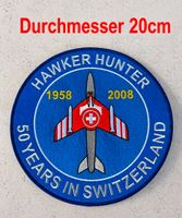 Hawker Hunter Stoffabzeichen, 50 Years in Switzerland. 20cm