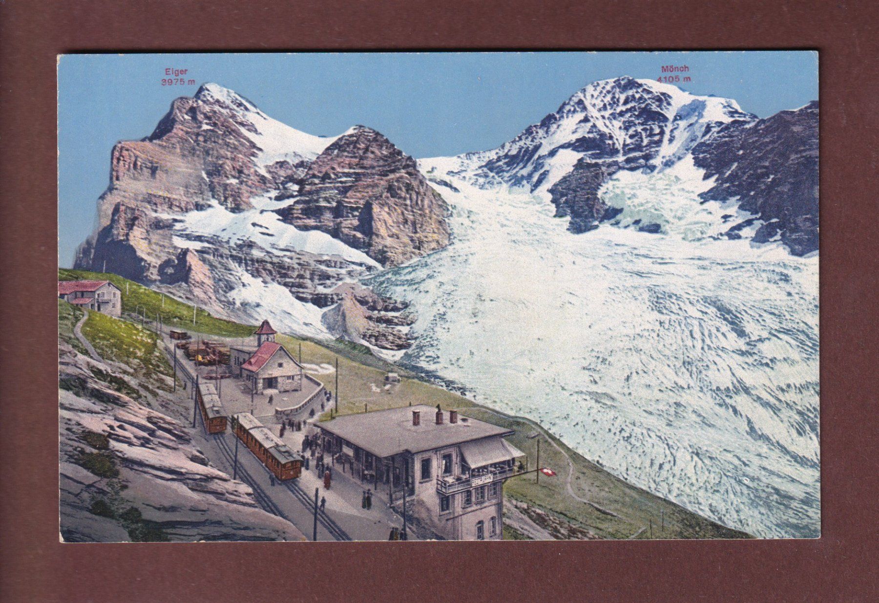 Ansichtskarten: Jungfraubahn - STATION EIGERGLETSCHER – Gebraucht aus Pully von nicecards-shop