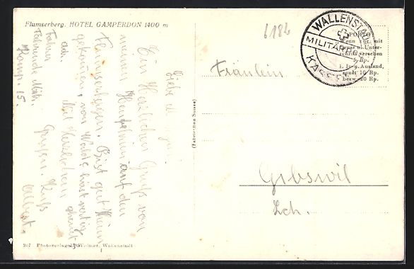 Cartoline postali: Flumserberg / SG, Kurhaus Camperdon, wei – Usato da Berlin venduto da bartko-reher 1