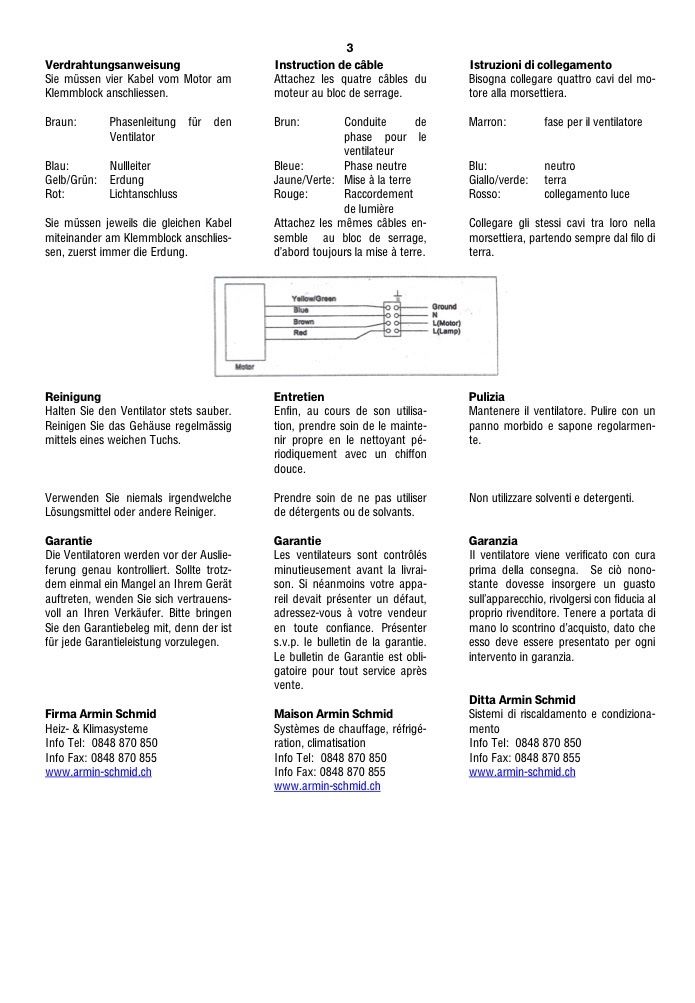 König Ventilatori: Deckenventilator Sonnenkönig 3 Stufen mit Licht – Usato da Baar venduto da JIMWET 4