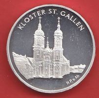 2002 Münze In Silber ( 935/1000 )  20Fr. Kloster  St.Gallen