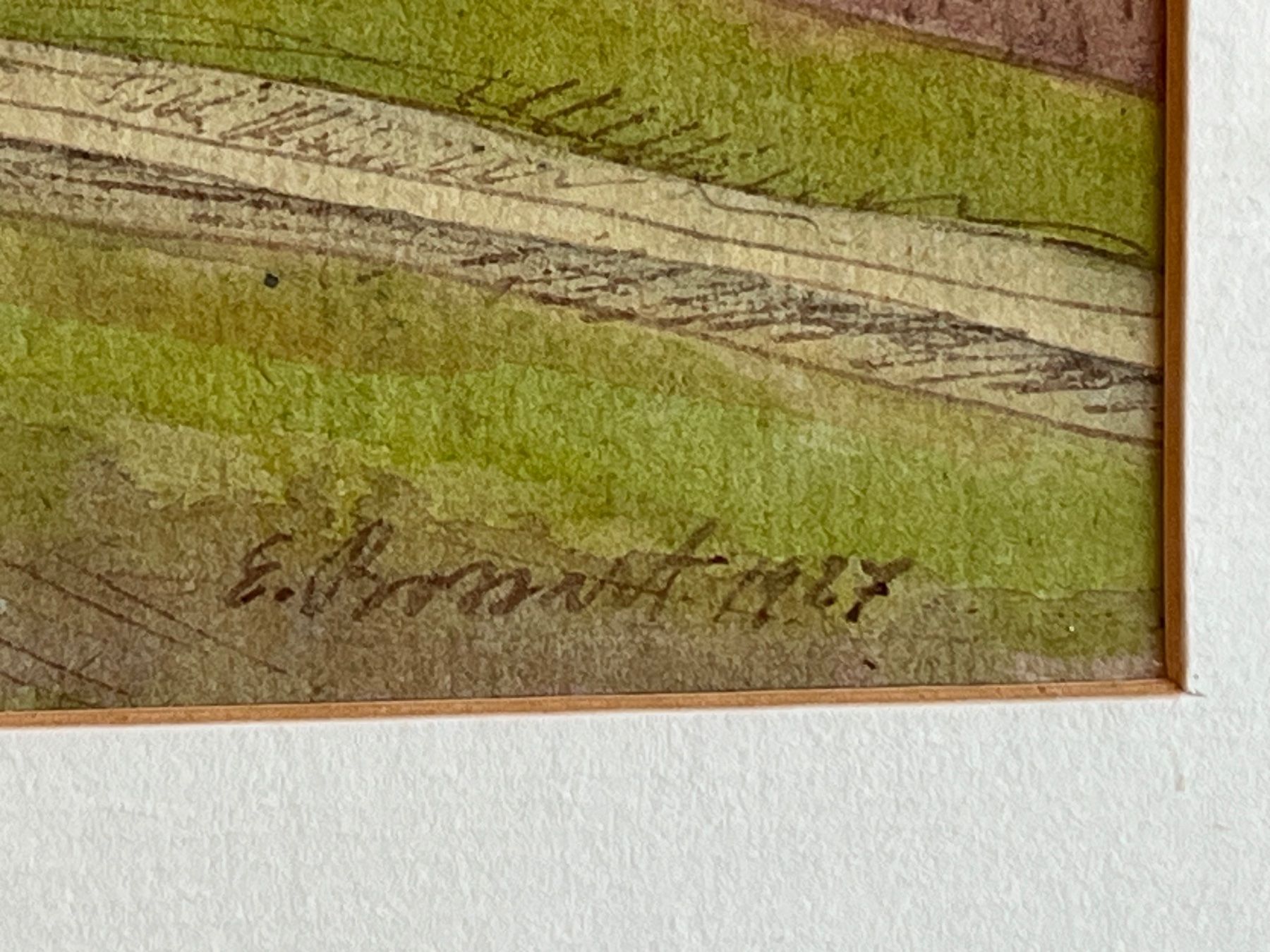 Dipinti: E. Bossart 1927 Aquarell – Usato da Basel venduto da PAUL_ART 6