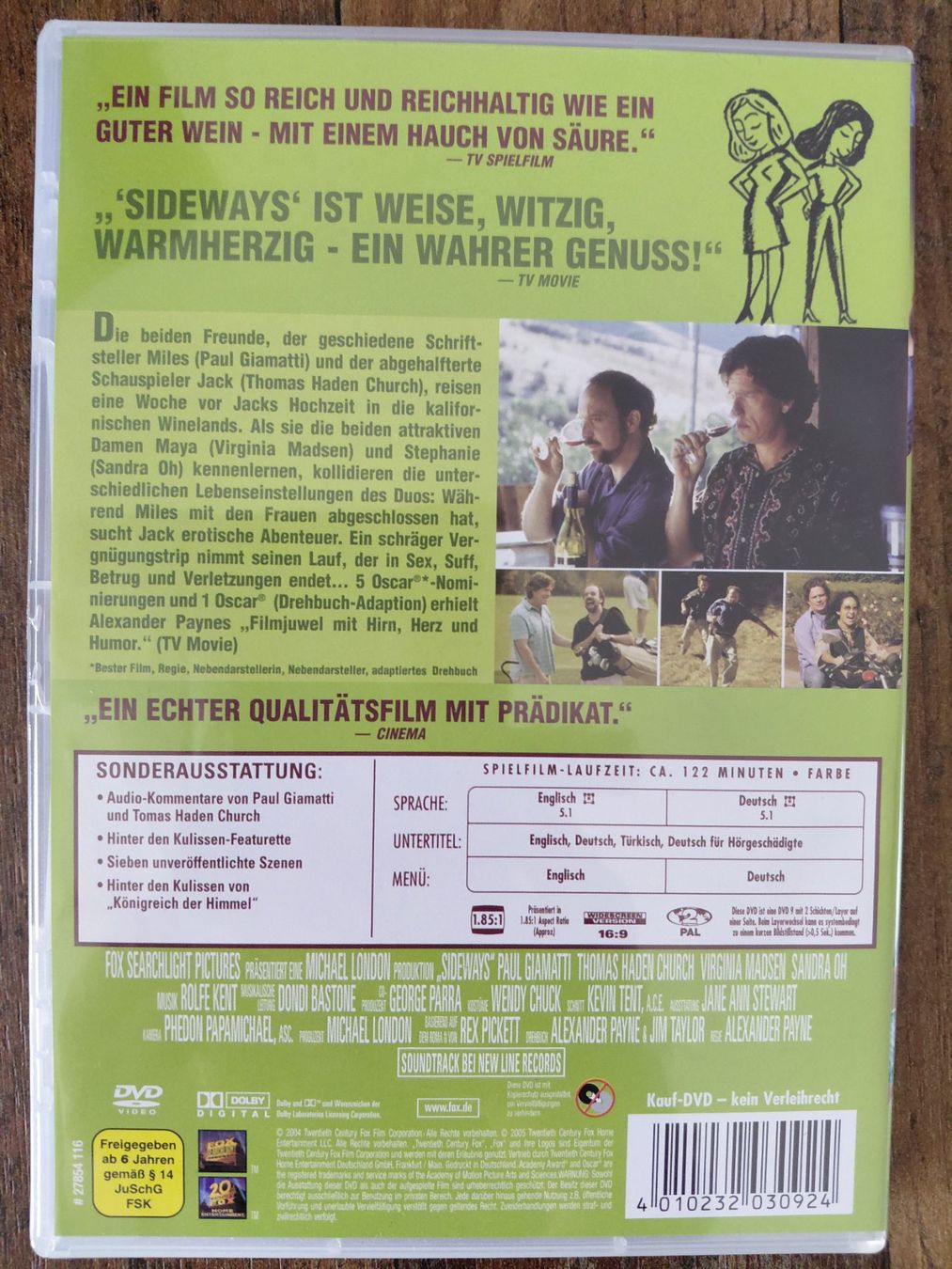 Tutti i DVDs: Sideways – Usato da Worb venduto da Antoinette22 1