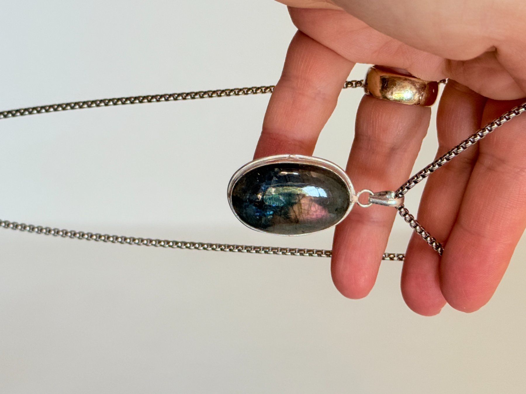 Ketten: Collier  Labradorite Neuf – Neu und originalverpackt aus Genève von AWWA 2