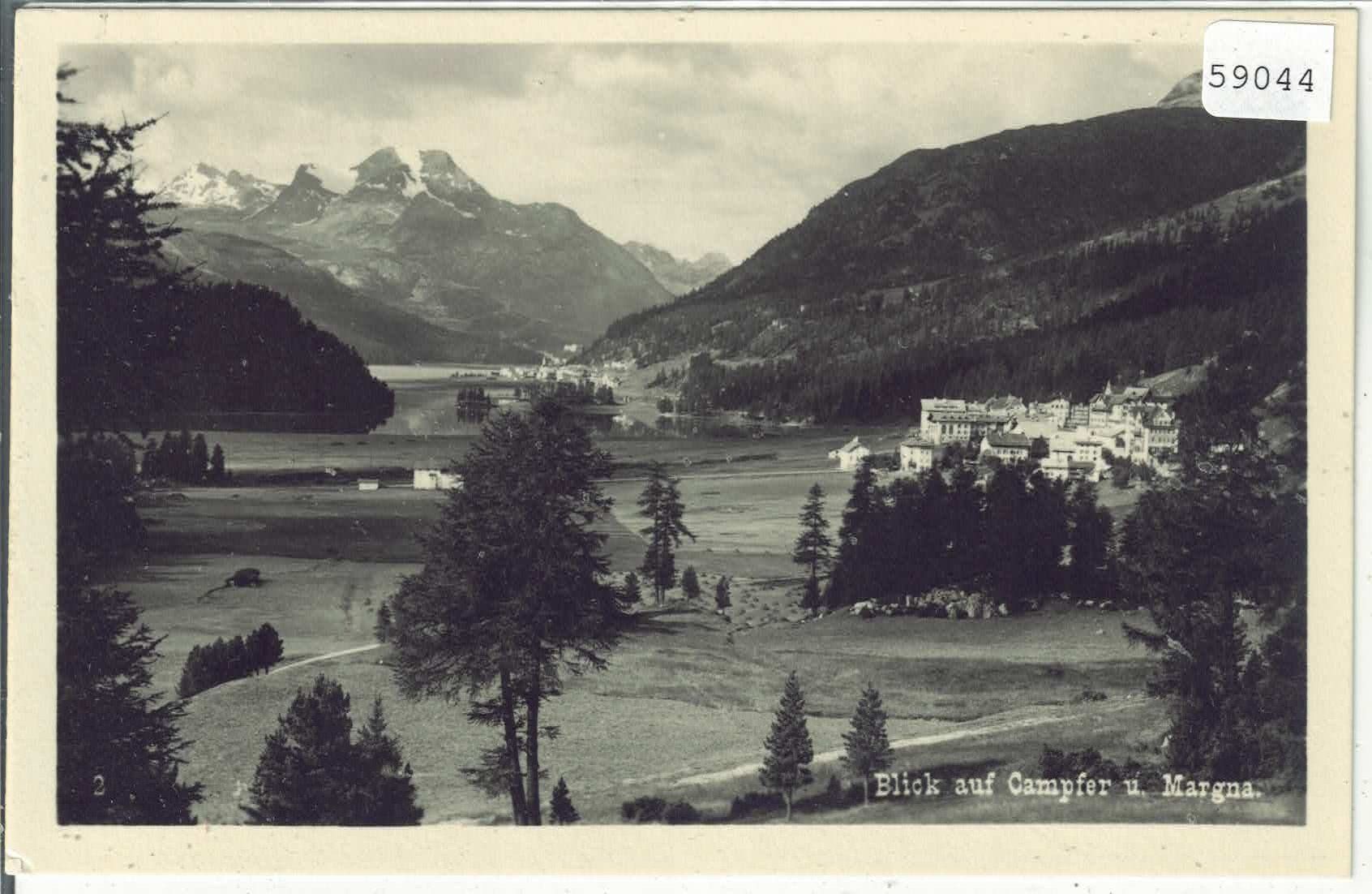 Cartoline postali: Blick auf Campfer und Margna – Usato da Ettingen venduto da Kartenplanet