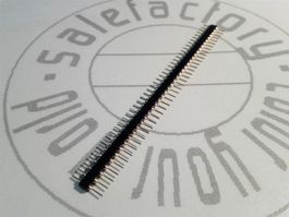 PIN-Streifen 40 PINS, 2.54mm, schwarz –male- vergoldet