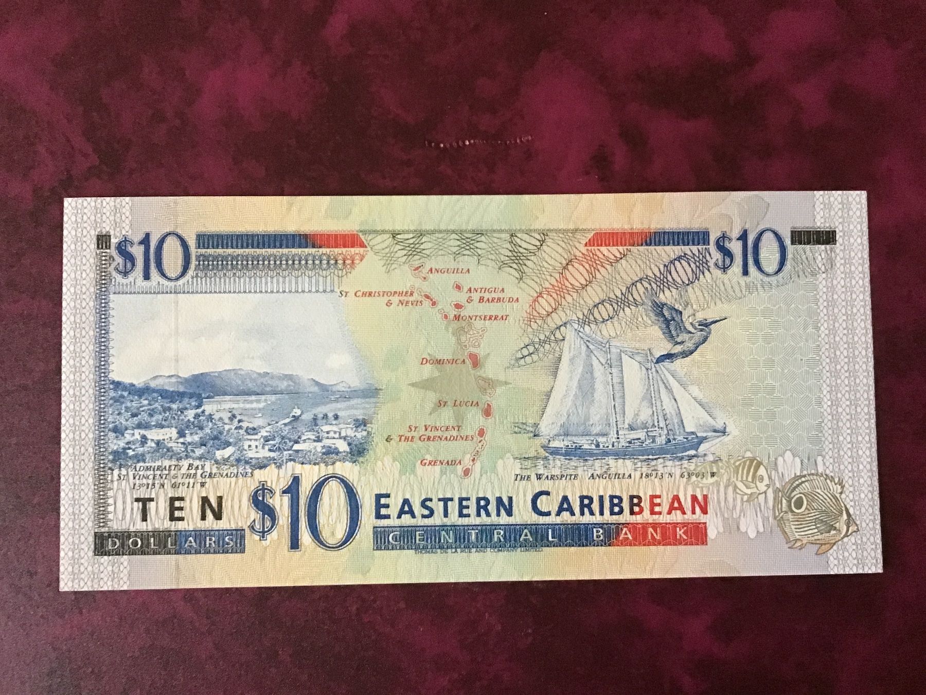 Billets de banque: 10 EC-Dollar – Neuf (Voir description) à Urtenen-Schönbühl par banknote08 1