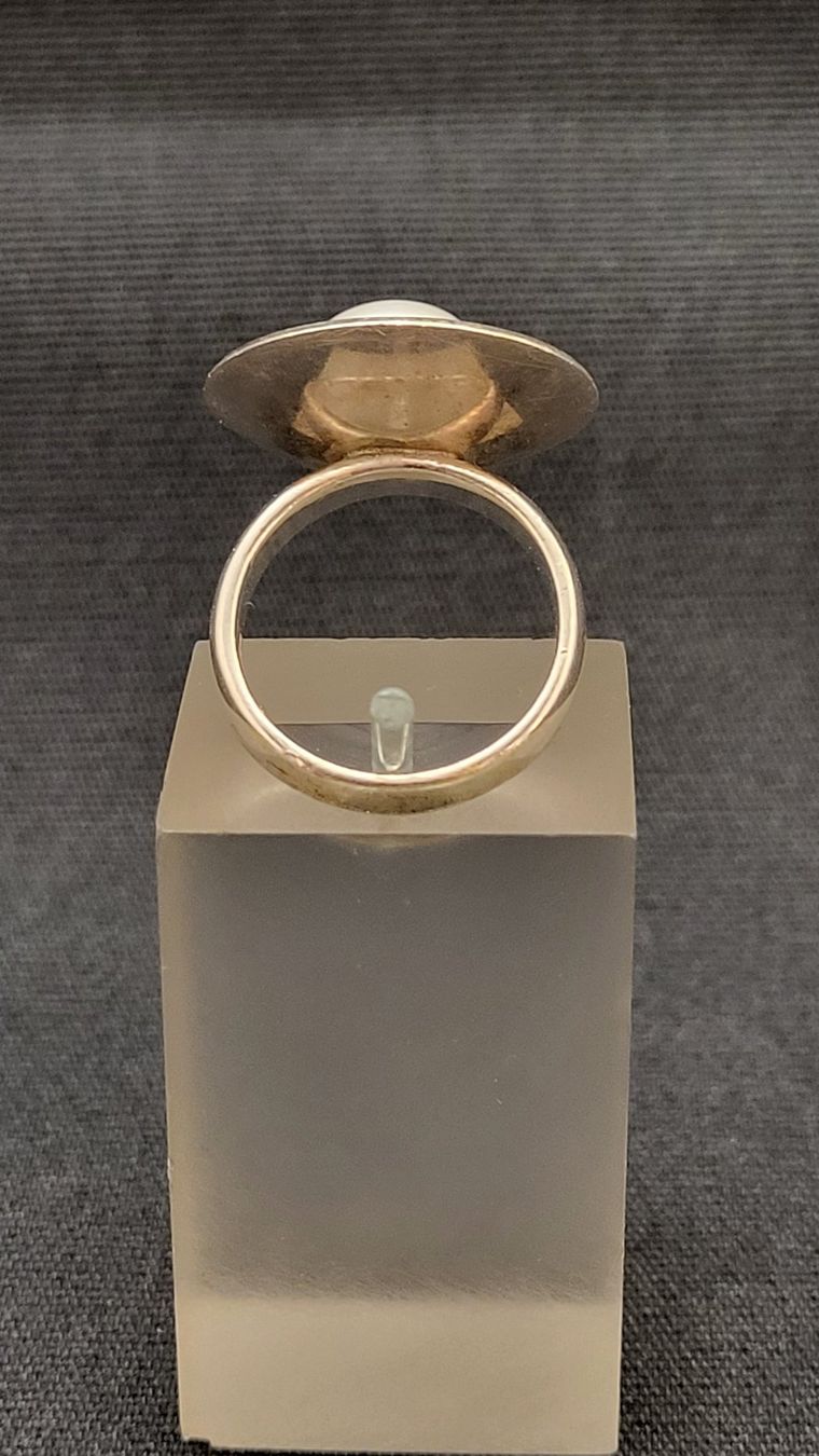 Anelli: Silberring 925 mit Perle – Usato da Basel venduto da spinne02 4