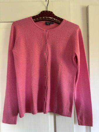 Adagio Seiden-Kaschmir-Cardigan-Pullo rosa Grösse 38
