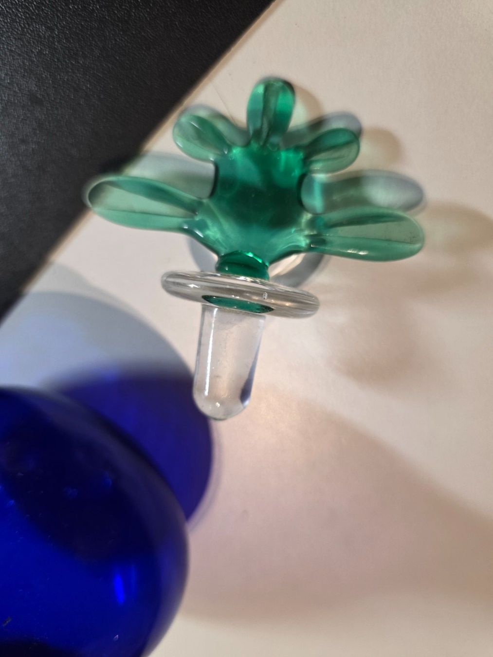 Murano Flaconi: Glas Flacon mit Stöpsel, Venini, Murano, 1989 – Usato da Walterswil BE venduto da Lonitti 2