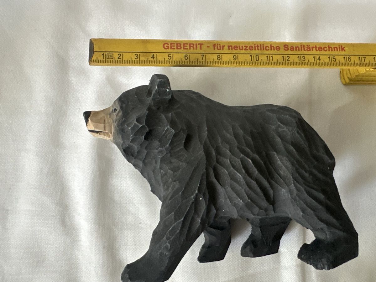 Statuette: Holzfigur Bär handgeschnitzt Deko-Objekt  – Usato da Zürich venduto da Chaeffeler 4