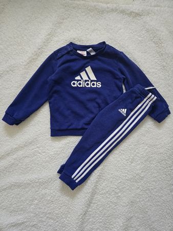 adidas Badge of Sport Crew Trainigsanzug Set 86 – Blau B