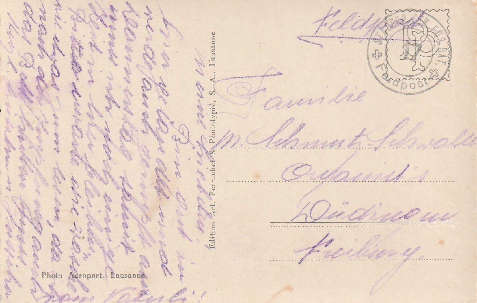 Cartoline postali: AK - Bevaix - gelaufen mit Feldpost – Usato da Fribourg venduto da schnalla92 1