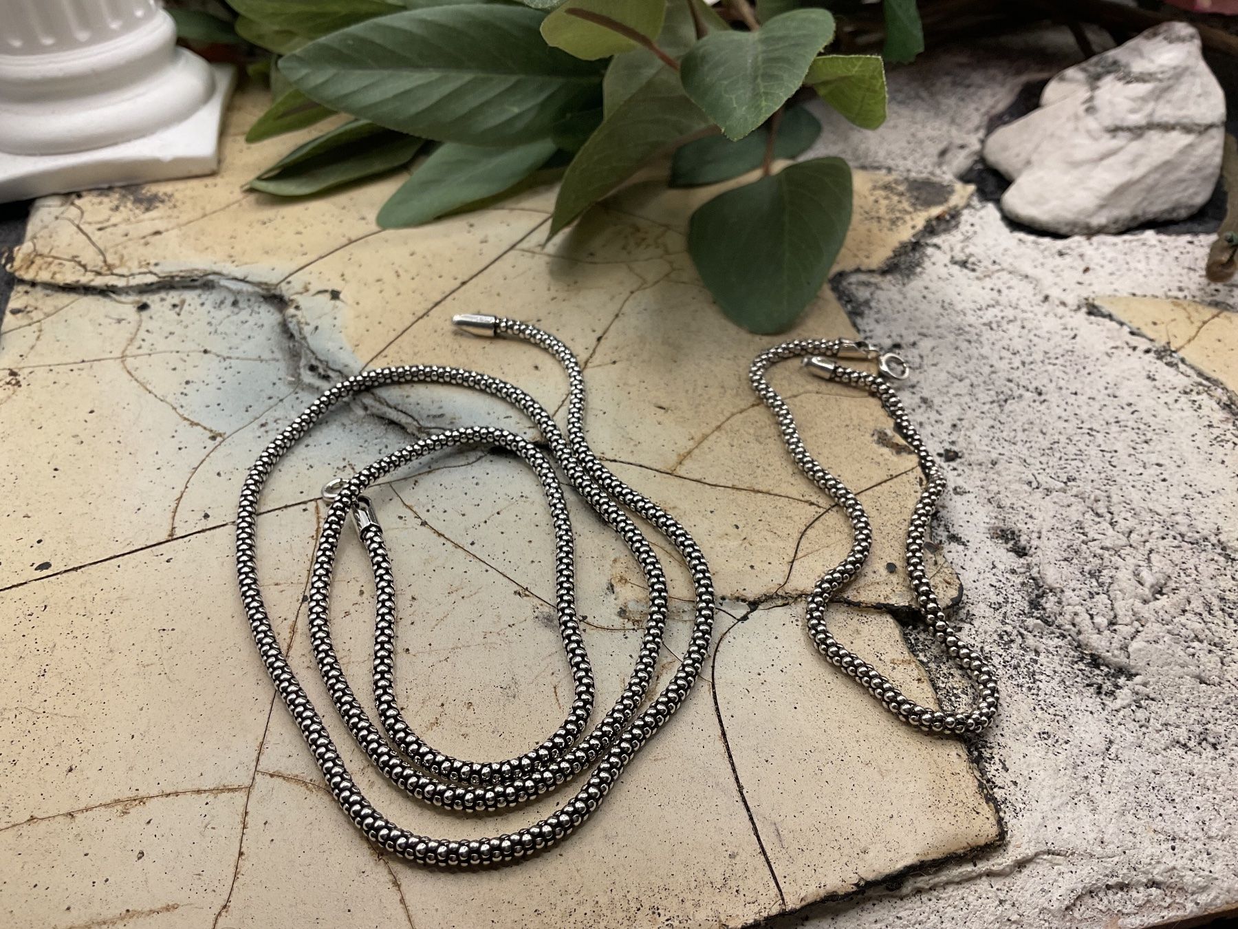 Altri gioielli: Silber Popcorncollier mit Armband – Nuovo (secondo la descrizione) da Luzern venduto da S.Kern01 1