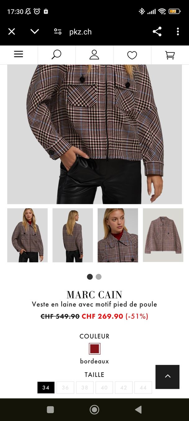 Marc Cain Giacche: Marc Cain Wolljacke mit Pied de Poule – Usato da Basel venduto da gnt_zv2n 4