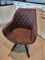 4 Esszimmer Polsterstühle drehbar