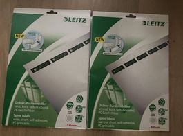 Leitz PC-beschriftbare selbstklebende Ordner-Rückenschilder