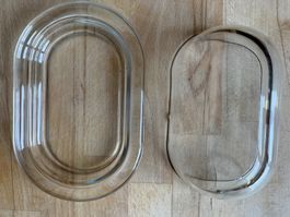 Butterdose Butterschale Glas mit leichtem Hick