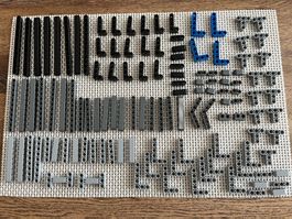 Lego Technik 42029 graue schwarze blaue runde Lochbalken
