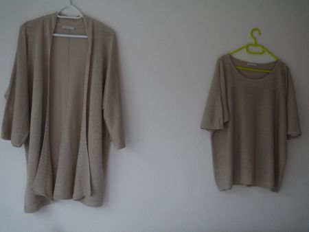 NILE Zweiteiler aus Leinen, Hanf Gr: L-XL