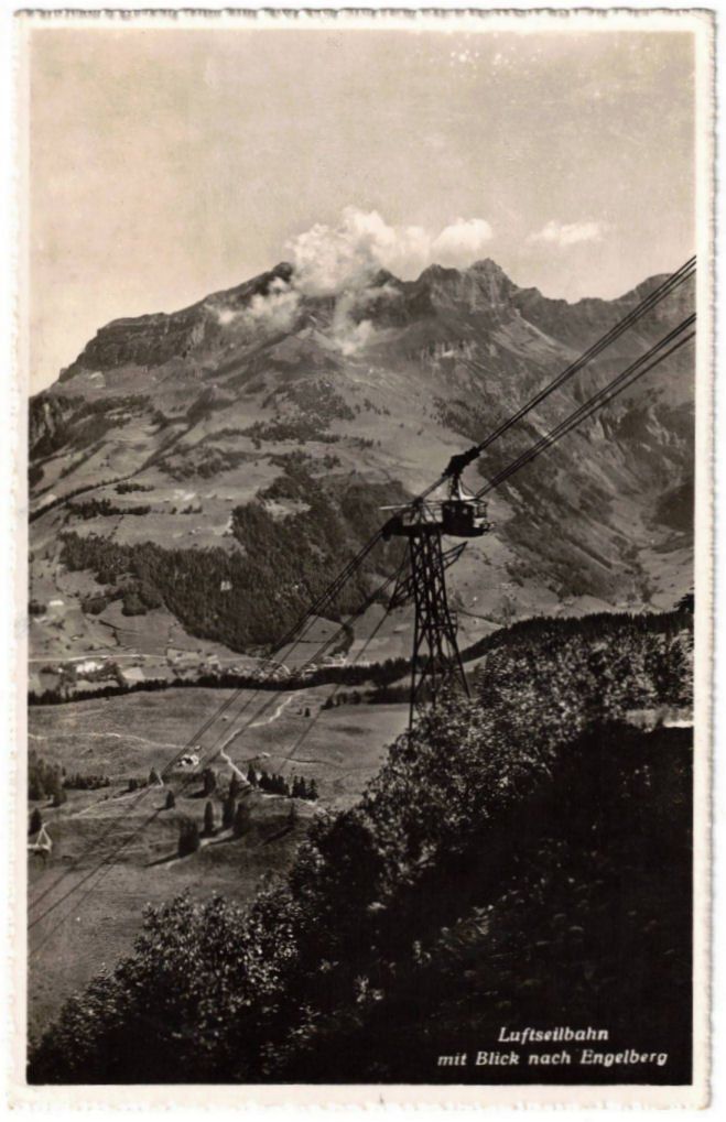 Cartoline postali: Engelberg - Luftseilbahn Gerschnialp--Trübsee – Usato da Binningen venduto da Mountainrider