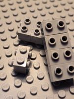 Lego 8x Stein mit Nieten auf 2 Seiten (52107)