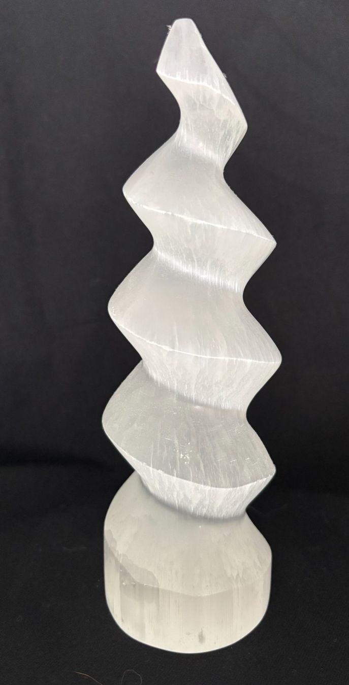 Pierres précieuses: Selenit Spirale Turm  - Höhe 18 cm – Neuf (Voir description) à Rheinfelden par sabine0101 1