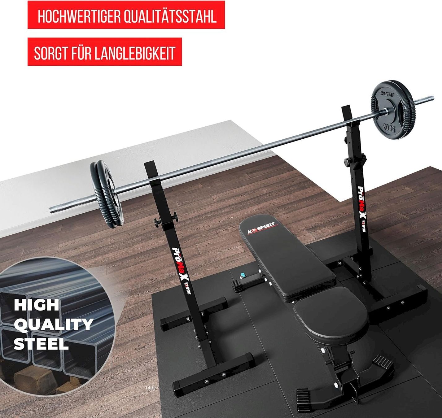 Manubri & Pesi: K-Sport KSH012 Langhantel Hantelablage – Nuovo e nell'imballaggio originale da Bottighofen venduto da zaap 2