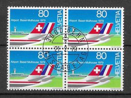 Timbres Suisse: 1979 Bloc de 4 N° 625 avec gomme