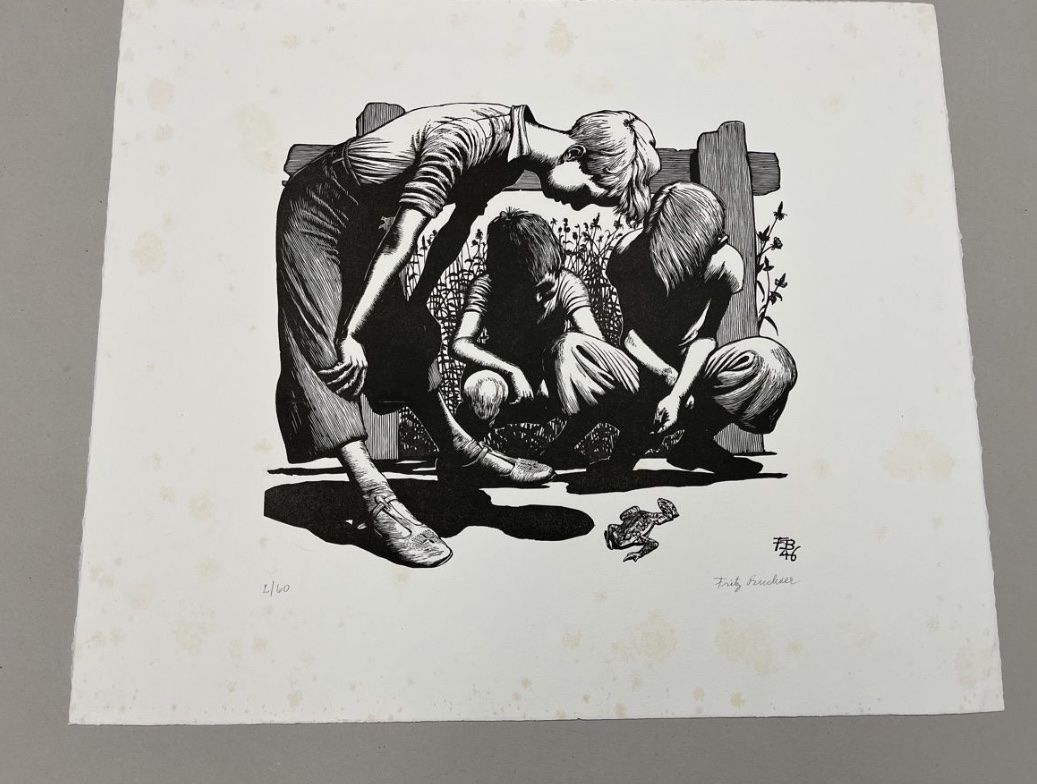 Grafica & Litografie: Fritz Buchser, handsigniert, nummeriert – Usato da Rain venduto da Pic-Ass 1