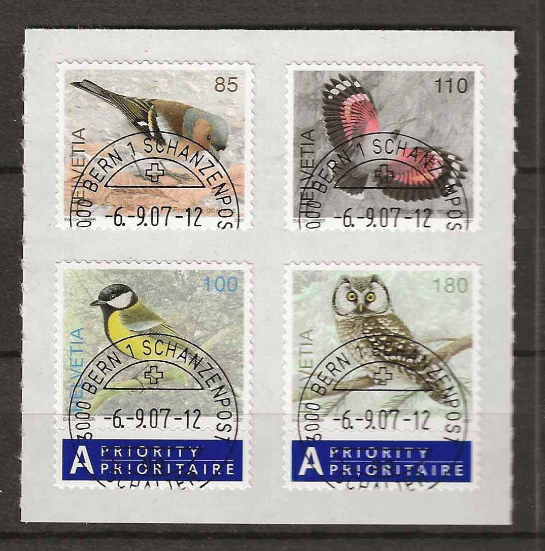 Alle Briefmarken: M1236 - Oiseaux indigènes 1er jour – Gebraucht aus Trélex von Phil_Albert