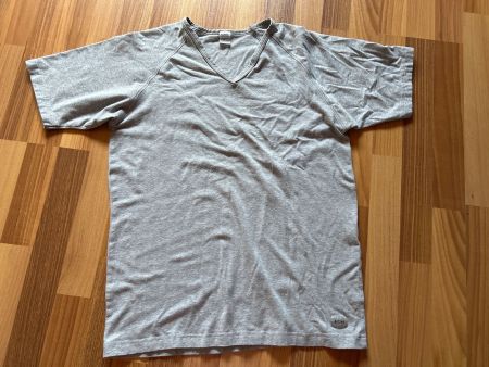 T-Shirt grau Grösse L Baumwolle Elasthan guter Zustand