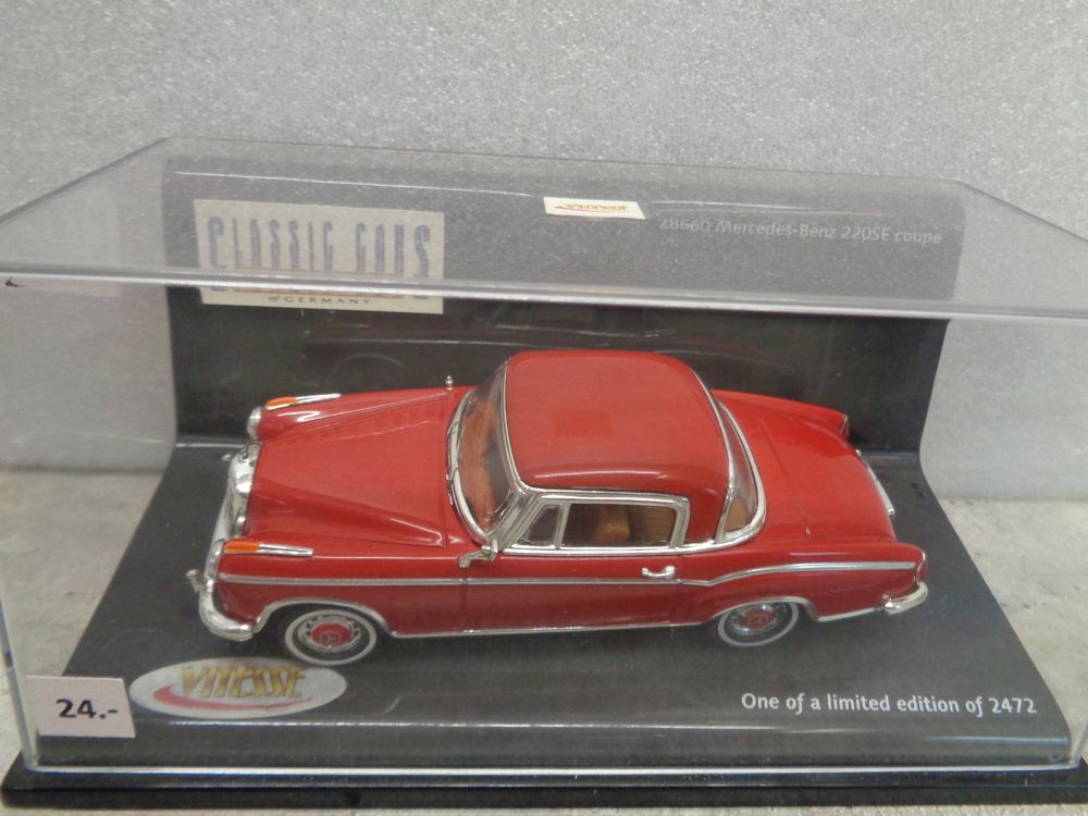 MERCEDES 220 SE Bordeaux VITESSE 28700 1:43 de reference 28700