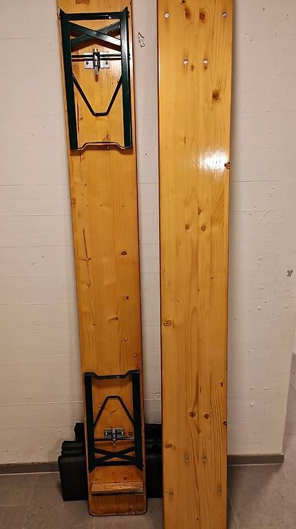 Set di tavolo e panche: Table + 2 bancs bois 2,2m – Usato da Penthaz venduto da GGE01 3