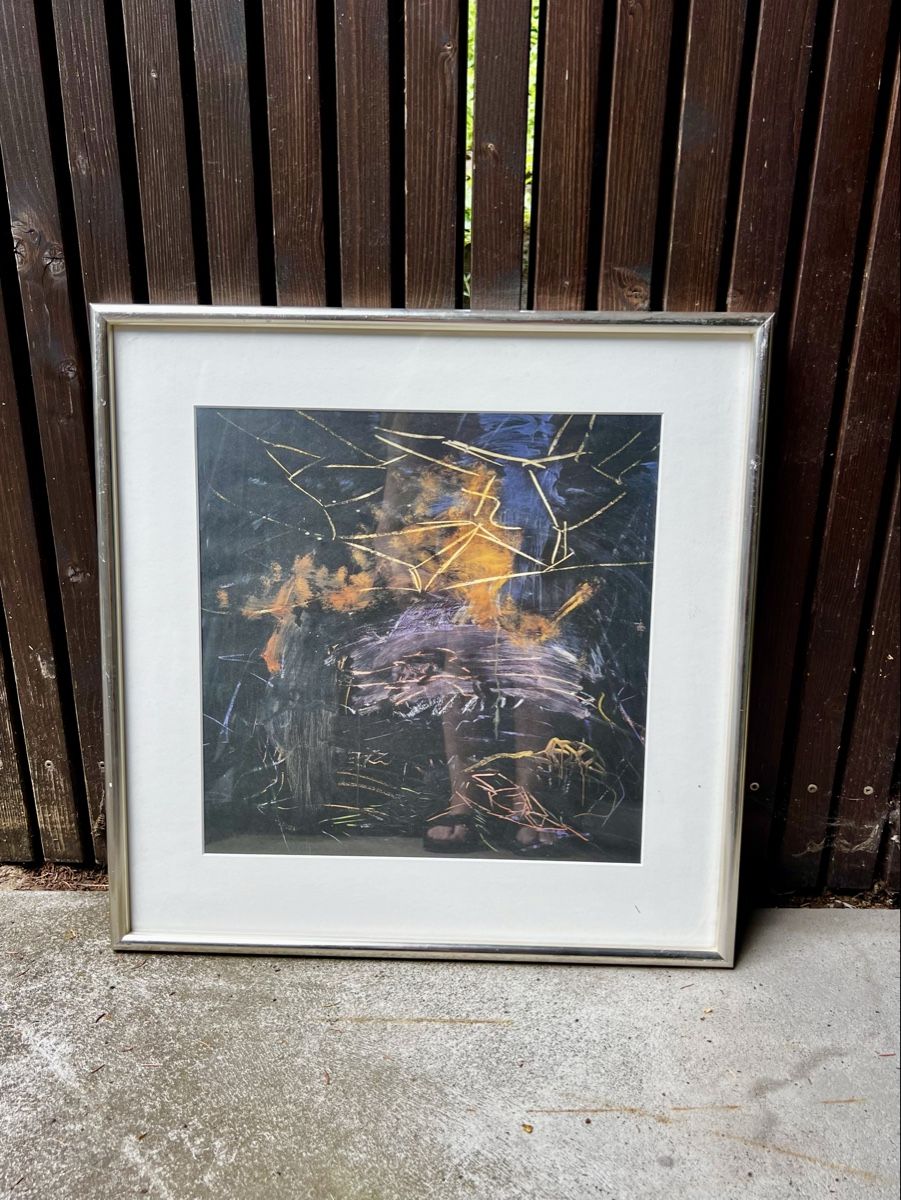 Grafica & Litografie: Per Kirkeby framed print, vintage artwork – Usato da Oberägeri venduto da Theonose74