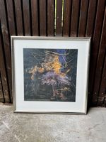 Per Kirkeby framed print, vintage artwork